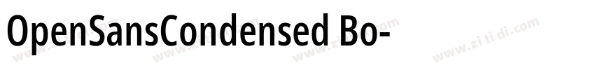 OpenSansCondensed Bo字体转换